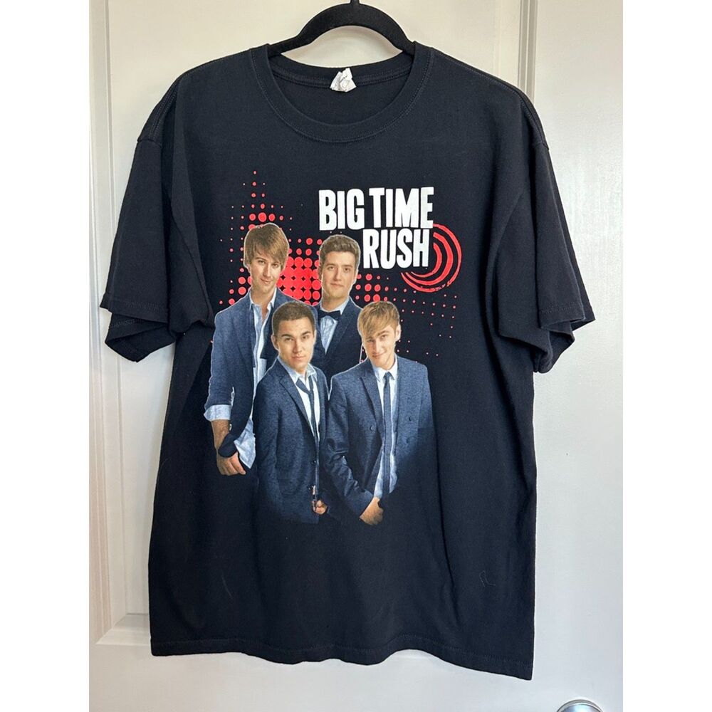 Big Time Rush Black Band Summer Tour 2012 Nickelodeon TShirt Size Large